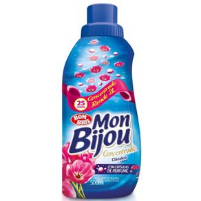 Amaciante para Roupas Concentrado Mon Bijou Clássico 500ml