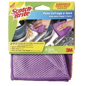 Pano Multiuso 3M Scotch Brite Esfrega e Seca Pano Multiuso 3M Scotch Brite Esfrega e Seca