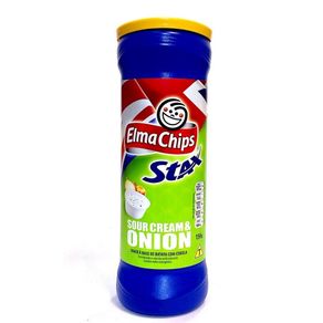 Batata Frita Elma Chips Stax Cream Onian 156g Batata Frita Elma Chips Stax Cream Onian 156g