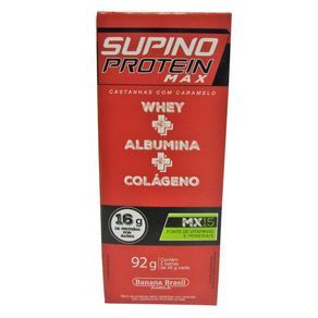 Barra de Cereal Supino Protein Max Castanhas com Caramelo 92g Barra de Cereal Supino Protein Max Castanhas com Caramelo 92g