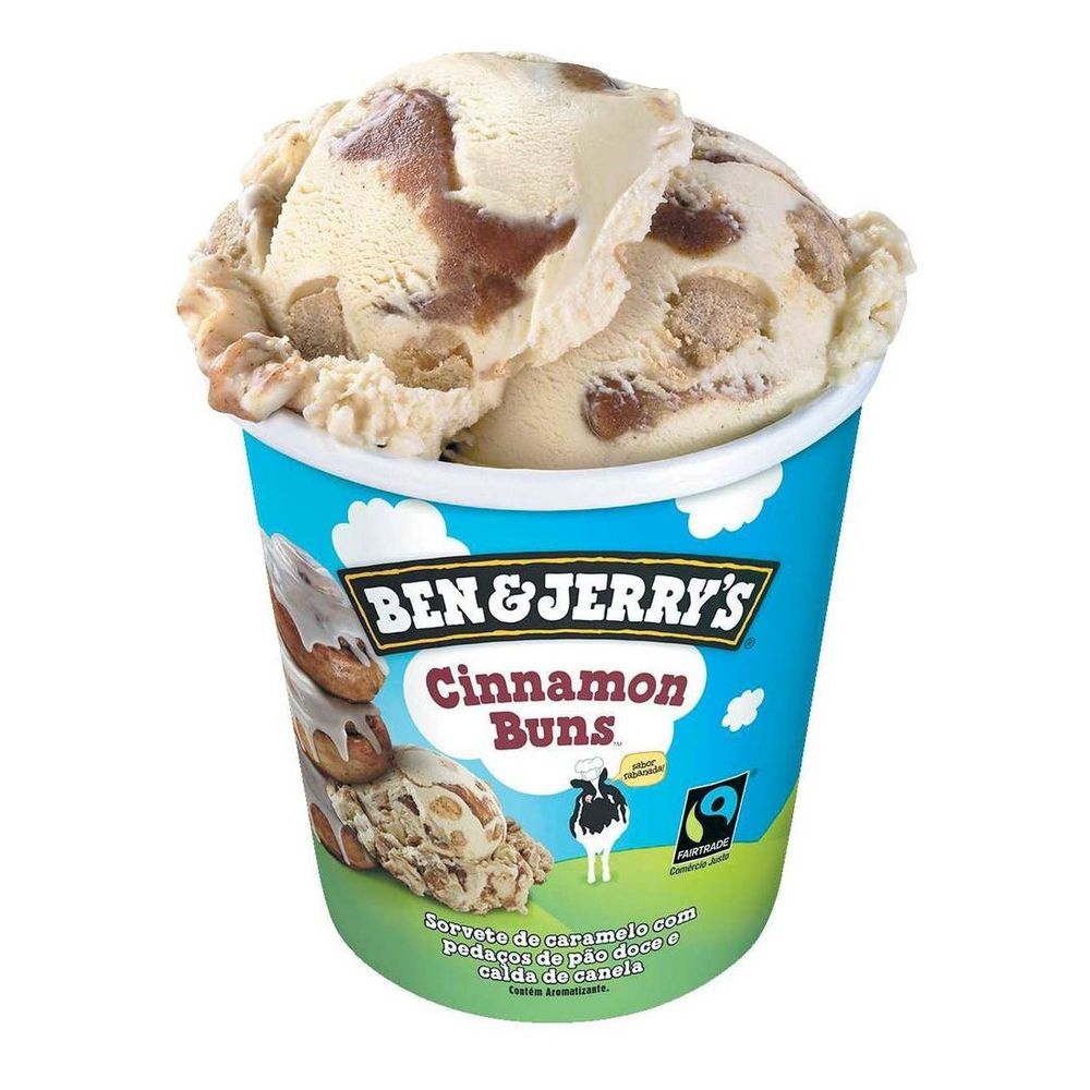 Sorvete Ben Jerrys 458ml Cinnamon Bun comper