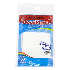 Saco para Mini Lanche Doce Festa Com 50 Unidades Saco para Mini Lanche Doce Festa Com 50 Unidades