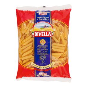Macarrão Divella Massa Grano Duro 27 Penne Ziti Rigate 500g Macarrão Divella Massa Grano Duro 27 Penne Ziti Rigate 500g