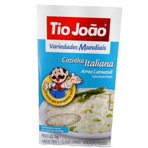 Arroz Carnaroli Tio João Variedades Mundiais Cozinha Italiana 1kg Arroz Carnaroli Tio João Variedades Mundiais Cozinha Italiana 1kg