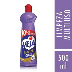 Limpador Multiuso Veja Gold Lavanda e Álcool 500ml 10% Desconto Limpador Multiuso Veja Gold Lavanda e Álcool 500ml 10% Desconto