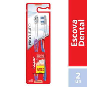 Escova Dental Colgate Pro Cuidado Macia Com 2 Unidades Escova Dental Colgate Pro Cuidado Macia Com 2 Unidades