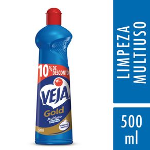 Limpador Multiuso Veja Gold Original 500ml 10% de Desconto Limpador Multiuso Veja Gold Original 500ml 10% de Desconto