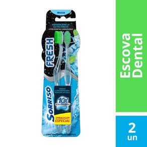 Escova Dental Sorriso Fresh Com 2 Unidades Escova Dental Sorriso Fresh Com 2 Unidades