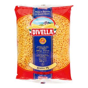 Macarrão Semolado Anellini N°75 Divella 500g