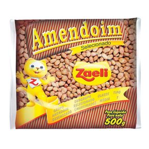 Amendoim branco Zaeli - 500 g Amendoim branco Zaeli - 500 g