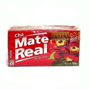 Chá Mate Tostado Guaraná Real Caixa 32g 20 Unidades