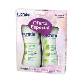 Sabonete Íntimo Lucretin Fresh 200ml Com 2 Unidades Sabonete Íntimo Lucretin Fresh 200ml Com 2 Unidades