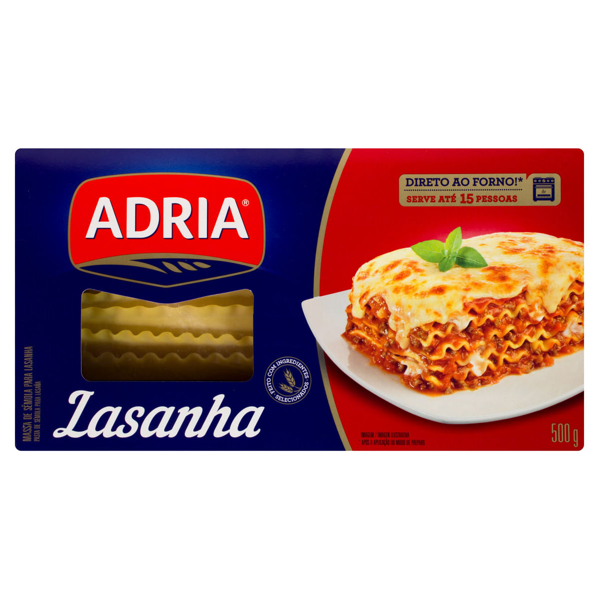 Lasanha Adria Direto ao Forno Tradicional 500g