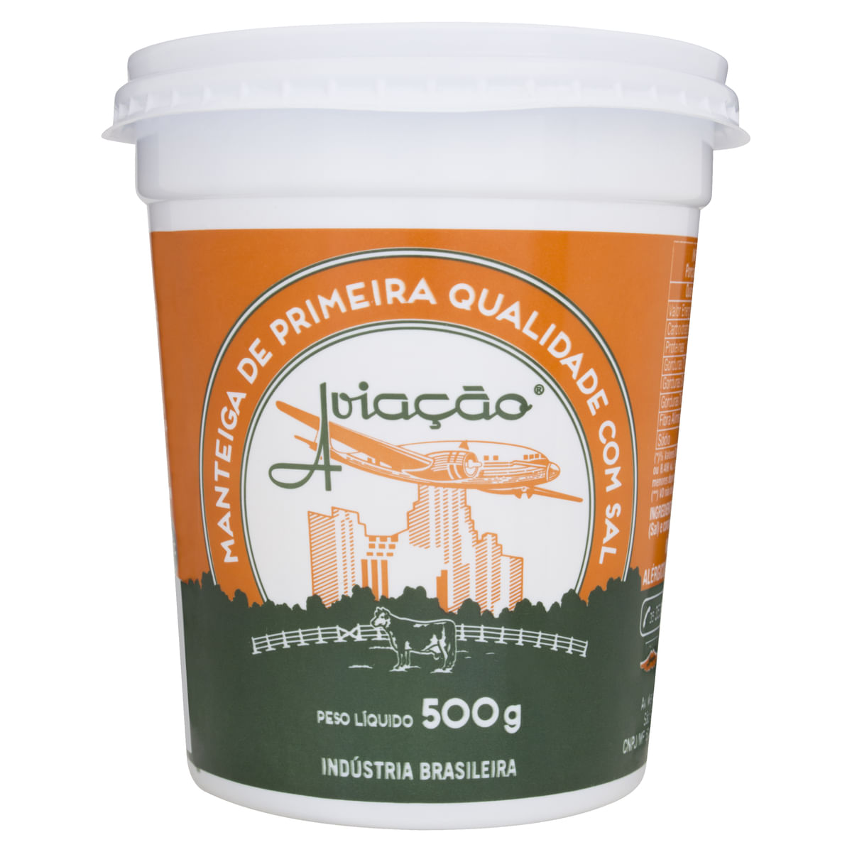 Manteiga Aviação com Sal Pote 500g