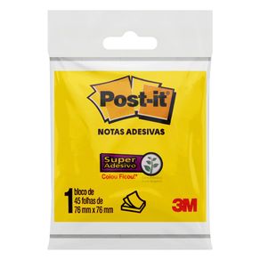 Post-It-Amarelo-Neon-45-Folhas Post-It-Amarelo-Neon-45-Folhas