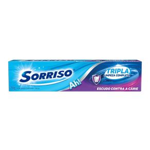 Creme-Dental-Sorriso-Tripla-Limpeza-Completa-70g Creme-Dental-Sorriso-Tripla-Limpeza-Completa-70g