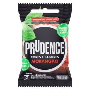 Preservativo-Prudence-Com-3-Morangao Preservativo-Prudence-Com-3-Morangao