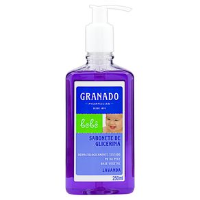 Sabonete-Liquido-de-Glicerina-Lavanda-Granado-Bebe-Frasco-250ml Sabonete-Liquido-de-Glicerina-Lavanda-Granado-Bebe-Frasco-250ml