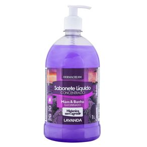 Sabonete-Liquido-Dermacream-1l-Lavanda Sabonete-Liquido-Dermacream-1l-Lavanda