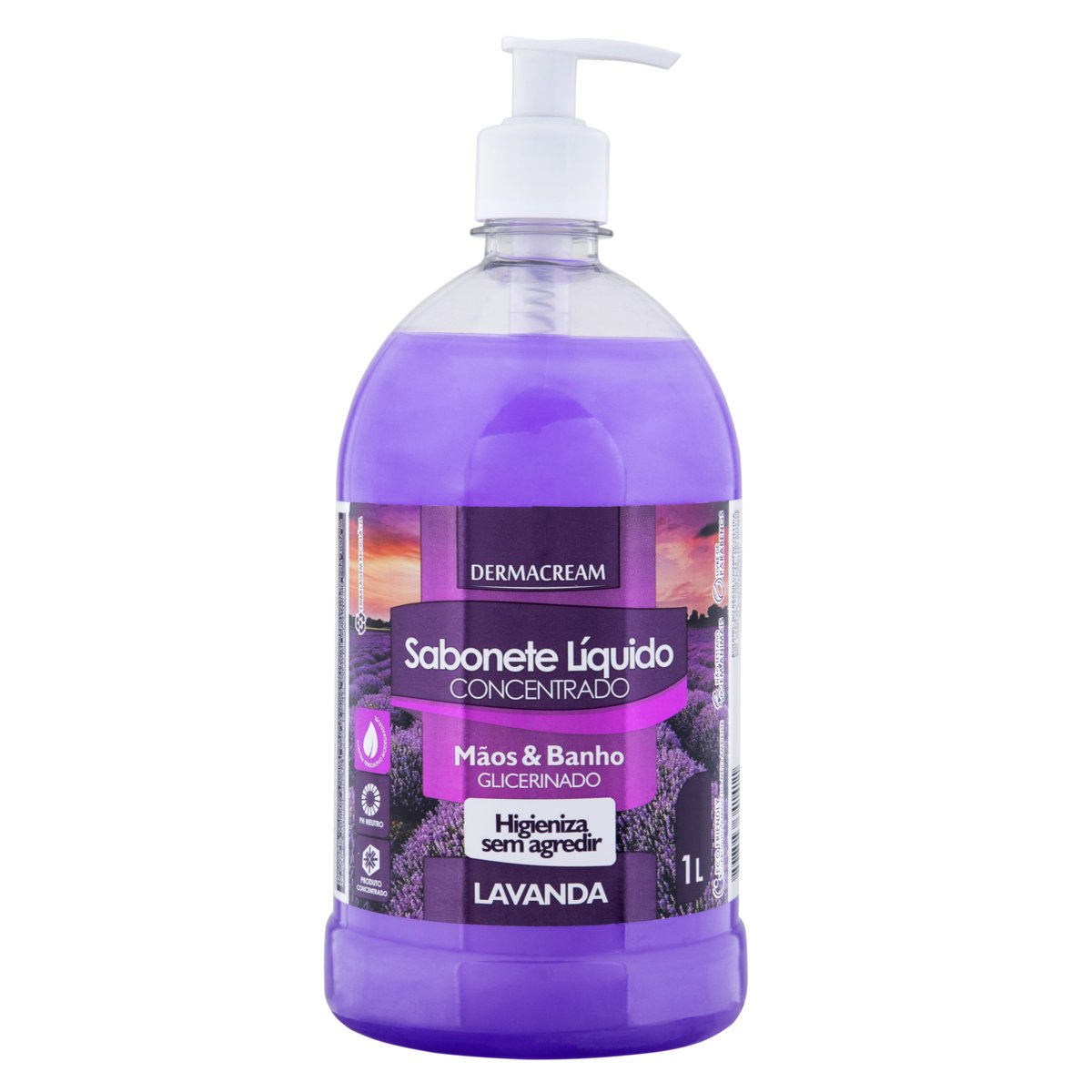 Sabonete Líquido Dermacream Lavanda 1 Litro