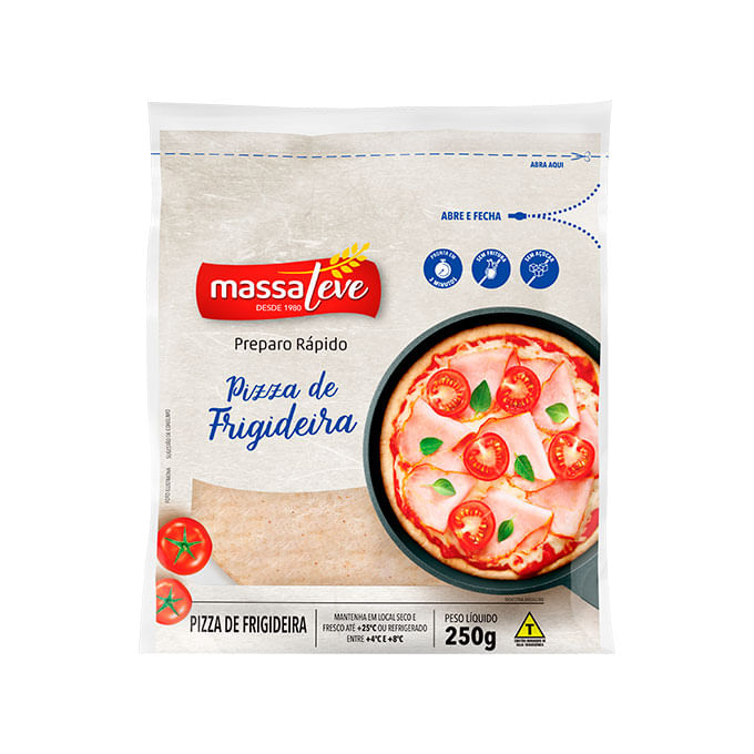 Massa para Pizza de Frigideira Massa Leve 250g