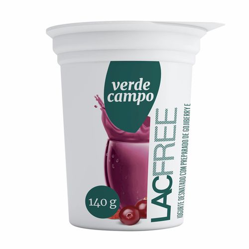 Iogurte Verde Campo Lacfree Goji Berry com Cranberry 140g - comper