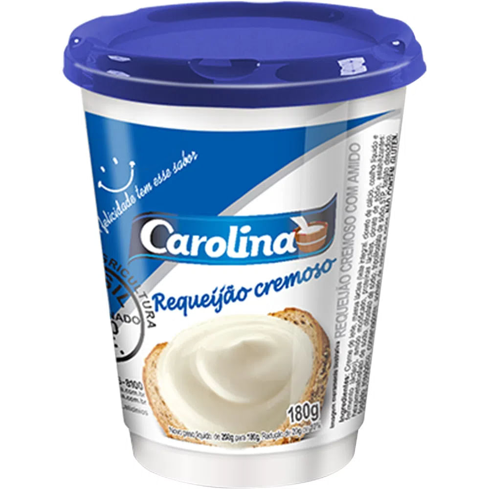 Requeijão Cremoso Carolina Tradicional 180g