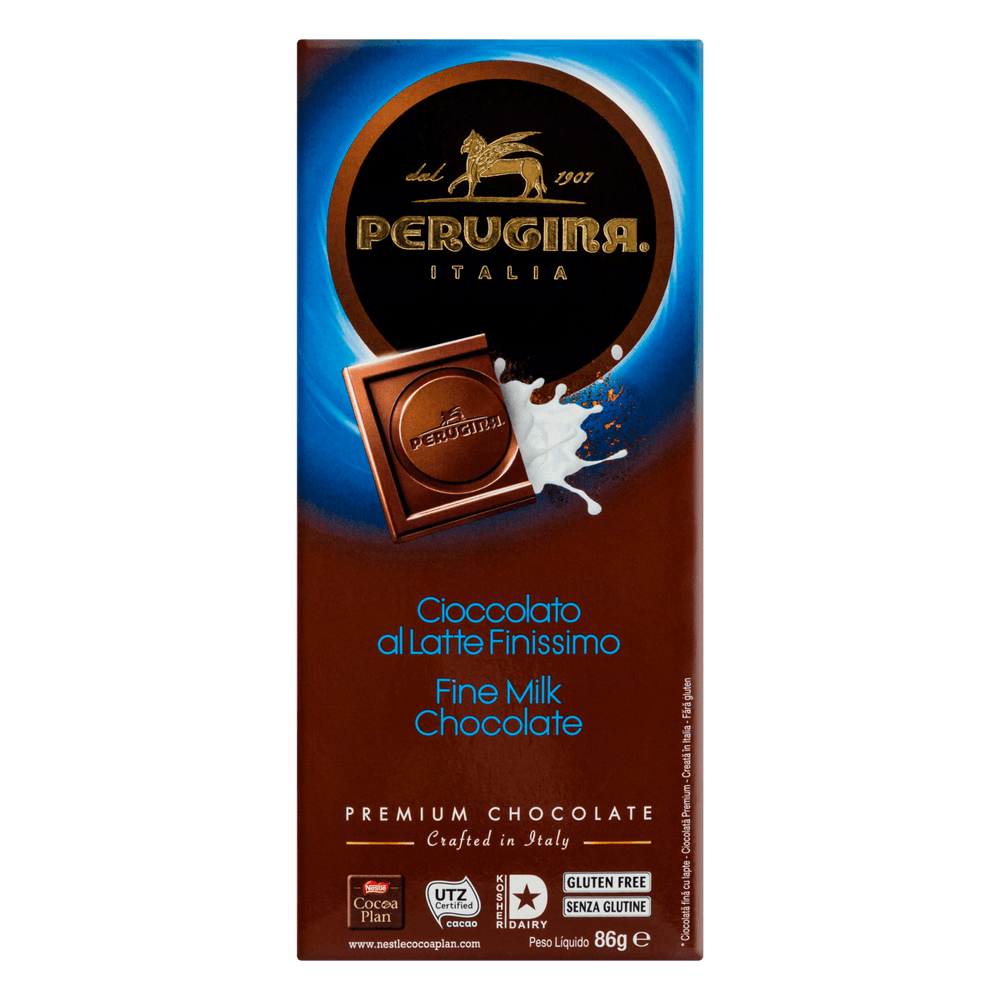 Barra de Chocolate Perugina ao Leite 86g comper