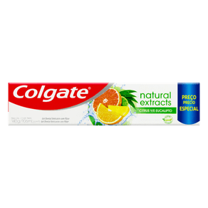 Gel-Dental-Citrus-e-Eucalipto-Colgate-Natural-Extracts-140g Gel-Dental-Citrus-e-Eucalipto-Colgate-Natural-Extracts-140g