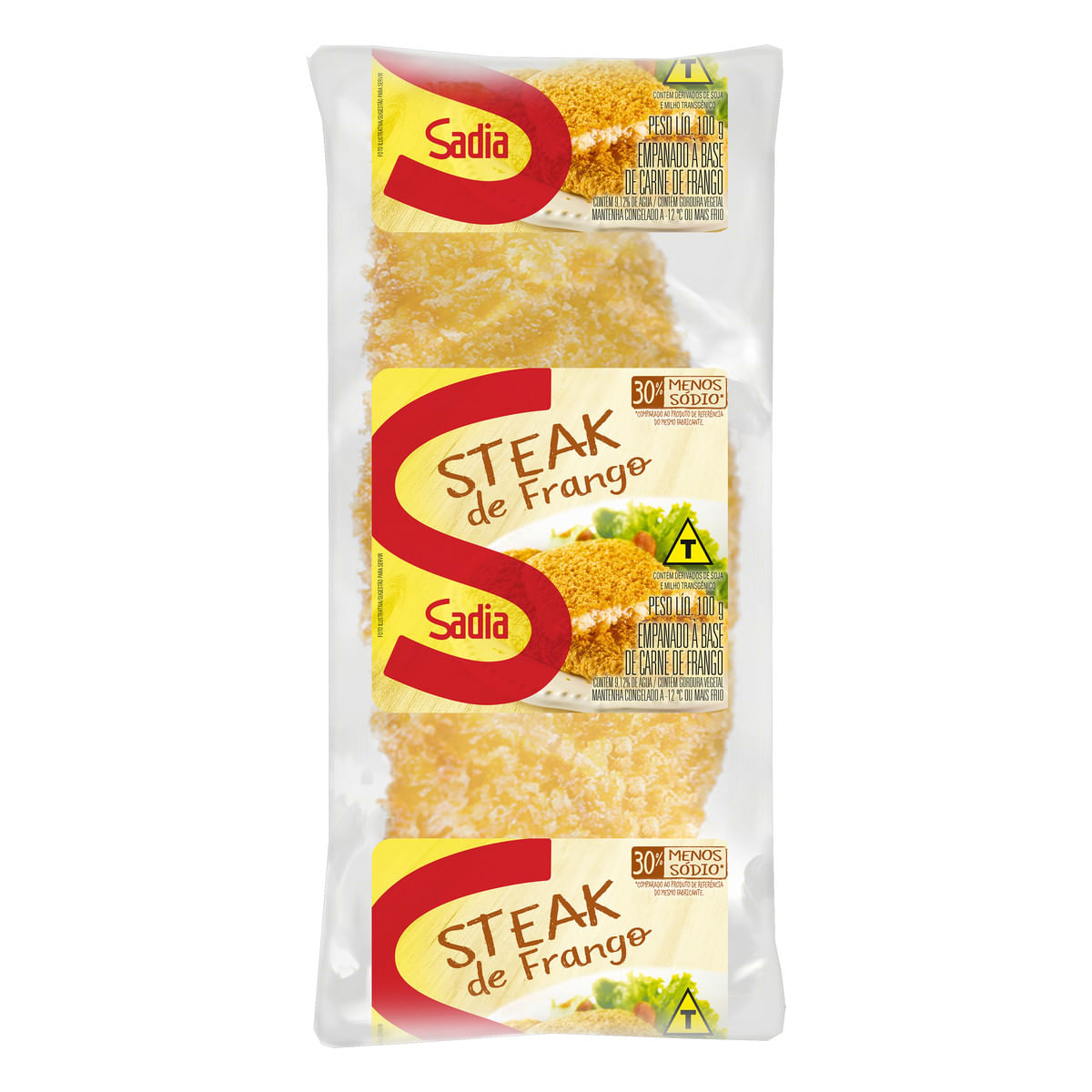 Empanado de Frango Steak Sadia Pacote 100g