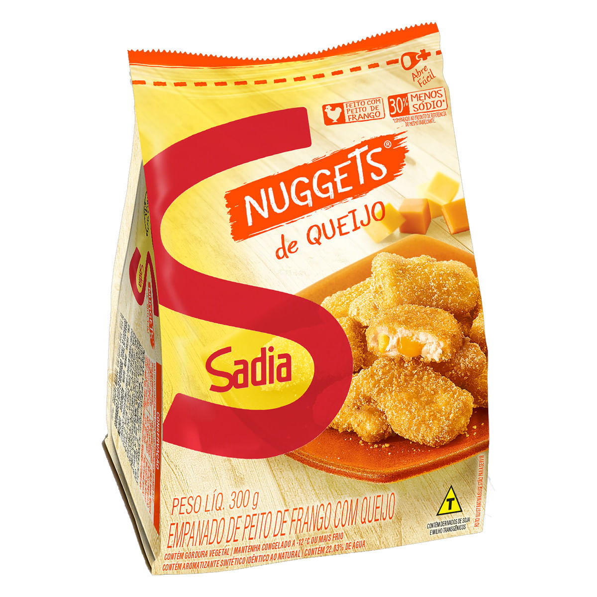 Frango Empanado Sadia Nuggets Queijo 300g