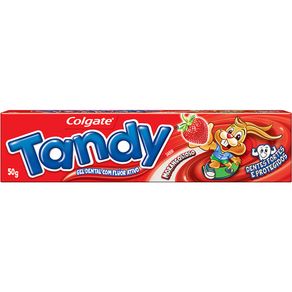 Gel-Dental-Infantil-Tandy-Morango-50g Gel-Dental-Infantil-Tandy-Morango-50g