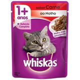 Racao-Umida-para-Gatos-Whiskas-Adulto-Carne-ao-Molho-Sache-85g