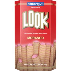 Biscoito-Wafer-Look-Stick-Morango-55g Biscoito-Wafer-Look-Stick-Morango-55g