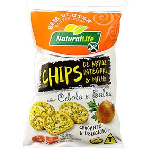 Chips-de-Arroz-Natural-Life-Integral-e-Milho-Cebola-e-Salsa-70g Chips-de-Arroz-Natural-Life-Integral-e-Milho-Cebola-e-Salsa-70g