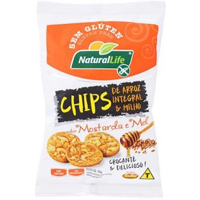 Chips-de-Arroz-Natural-Life-Integral-e-Milho-Mostarda-e-Mel-70g Chips-de-Arroz-Natural-Life-Integral-e-Milho-Mostarda-e-Mel-70g