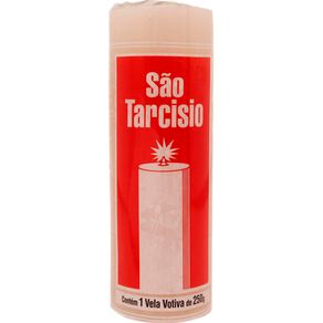 Vela-Sao-Tarcisio-Votita-7-Dias-Branca-250g Vela-Sao-Tarcisio-Votita-7-Dias-Branca-250g