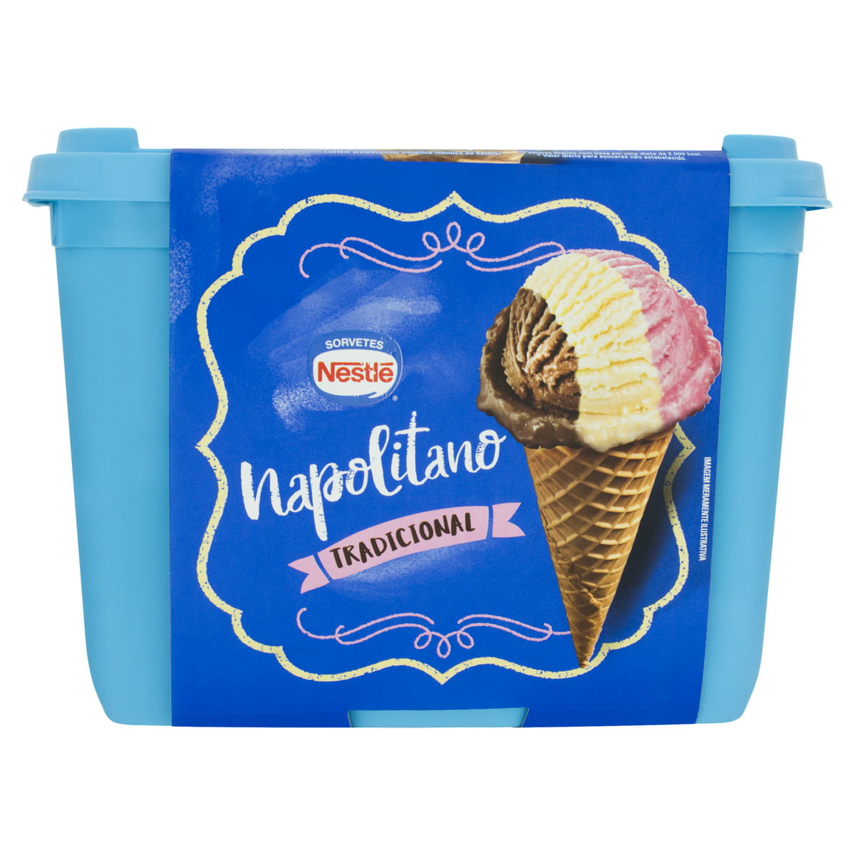 Sorvete Nestlé Tradicional Napolitano 1,5 Litro