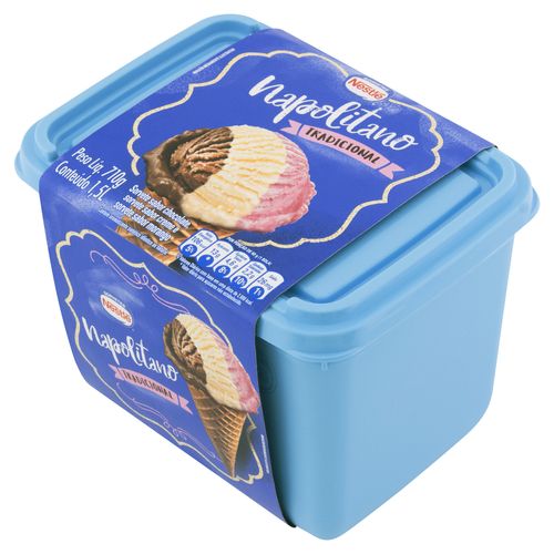 Sorvete Nestlé Tradicional Napolitano 1,5 Litro - comper