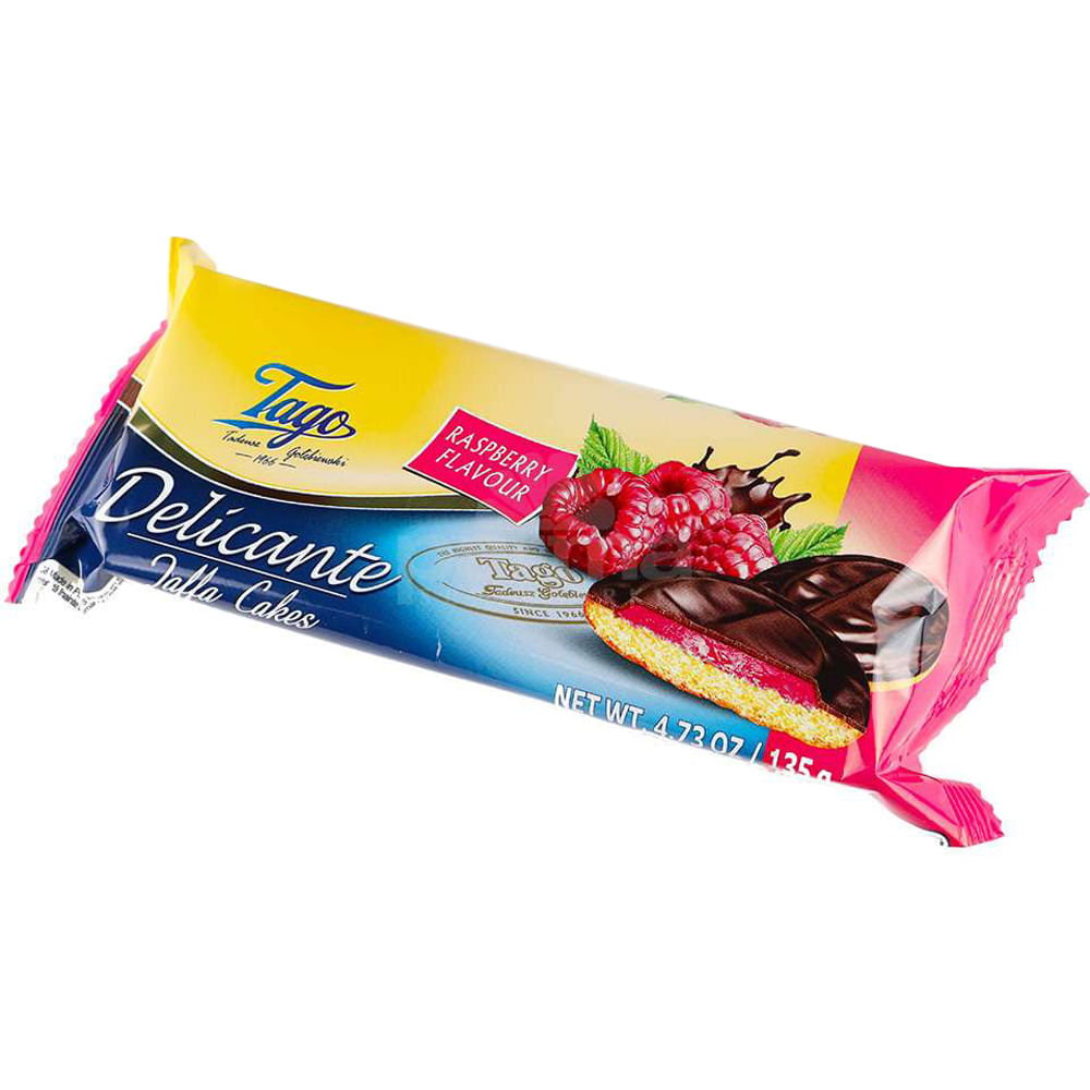 Biscoito Recheado Tago Jaffa Cake Framboesa 135g