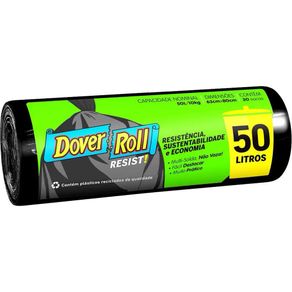 Saco-de-Lixo-Dove-Roll-50L-Com-20-Preto Saco-de-Lixo-Dove-Roll-50L-Com-20-Preto