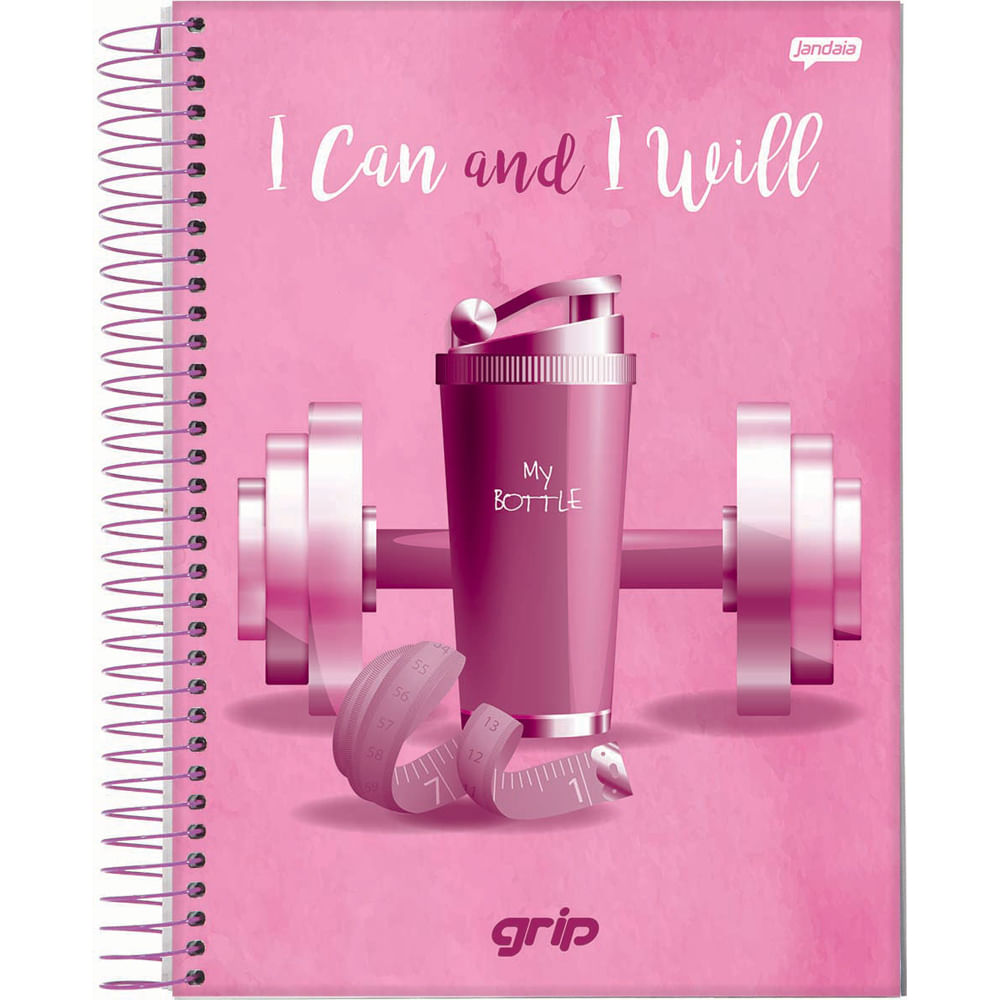 Caderno Espiral Jandaia Universitário Grip 1 Matéria 96 Folhas Comper 8704