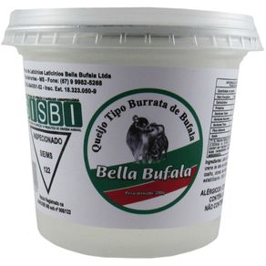 Queijo-Mozzarella-Burrata-Bella-Bufala-200g Queijo-Mozzarella-Burrata-Bella-Bufala-200g