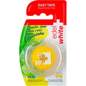 Fita-Dental-Edel-White-Easy-Tape-Encerada-Limao-da-Caipirinha-70M