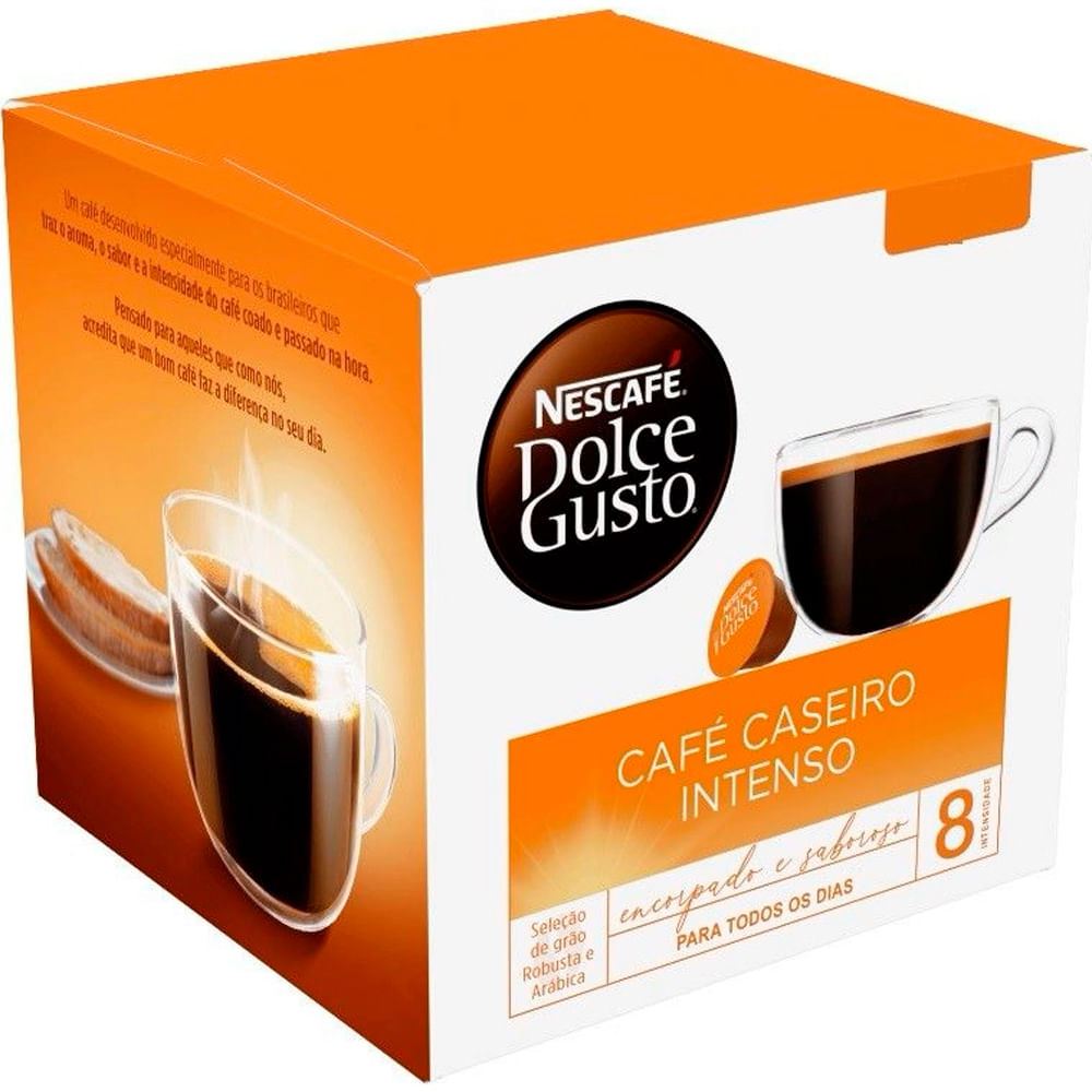 Cápsula de Café Nescafé Dolce Gusto Caseiro Intenso 90g