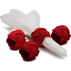 Conjunto-de-Argolas-para-Guardanapo-Corona-Yoi-Vermelho-em-Algodao-Com-4-Pecas Conjunto-de-Argolas-para-Guardanapo-Corona-Yoi-Vermelho-em-Algodao-Com-4-Pecas