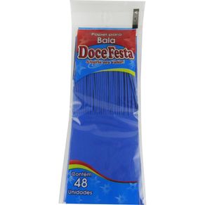 Papel-para-Bala-Doce-Festa-Seda-Azul-Escuro-Com-48-Unidades Papel-para-Bala-Doce-Festa-Seda-Azul-Escuro-Com-48-Unidades