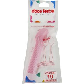 Garfo-Descartavel-Doce-Festa-Medio-Rosa-Com-10-Unidades Garfo-Descartavel-Doce-Festa-Medio-Rosa-Com-10-Unidades