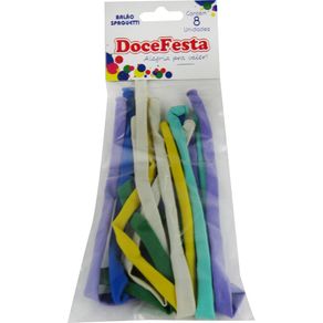Balao-Doce-Festa-Spaghetti-Cores-Sortidas-Com-8-Unidades Balao-Doce-Festa-Spaghetti-Cores-Sortidas-Com-8-Unidades