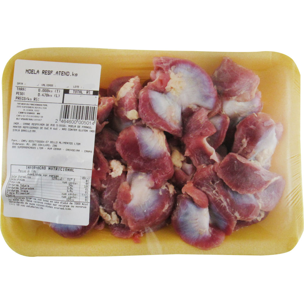 Moela de Frango Resfriado